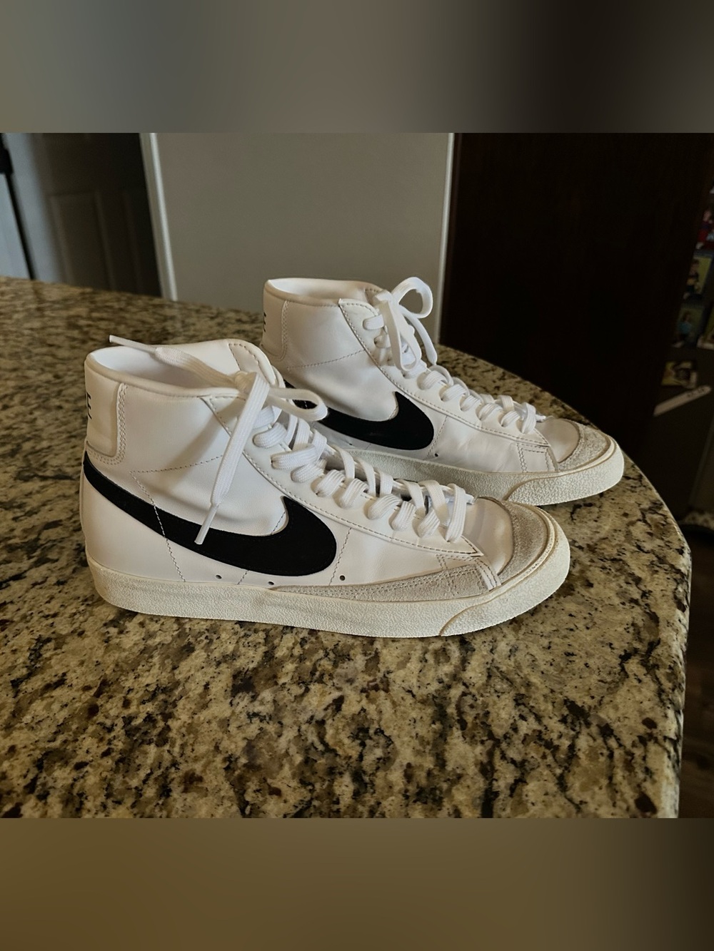 Nike White Blazer Hi Top Sneakers